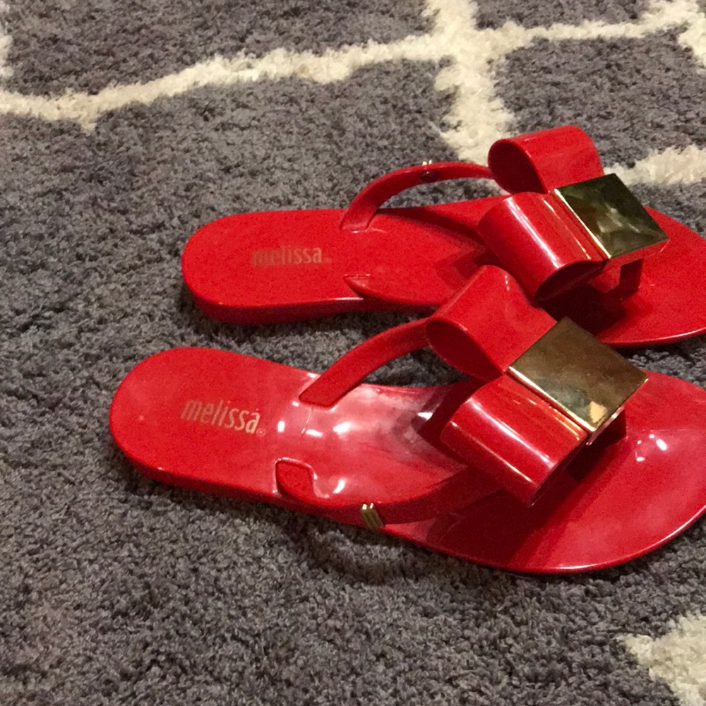 Melissa-Red flip flops - Picture 5 of 8